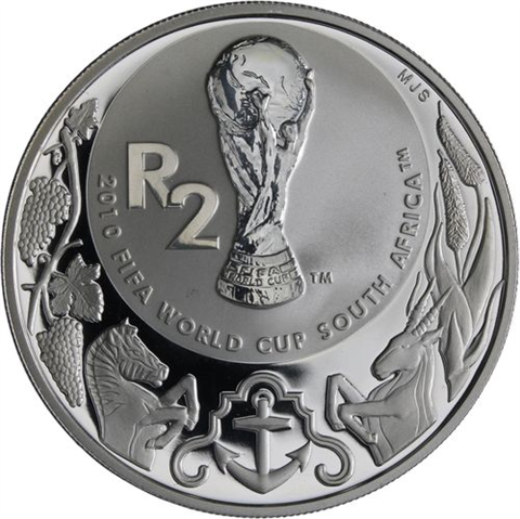 Südafrika-2 Rand-2010-FIFA-AGpp-Etui