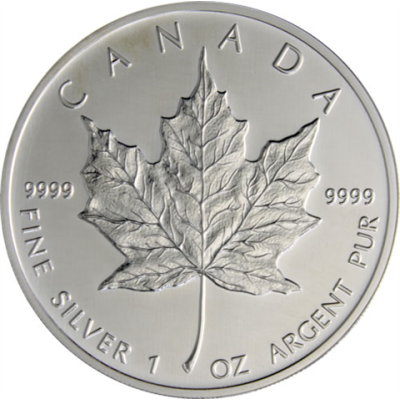 Kanada-5-Dollar-1988-1-Unze-Silber-Maple-Leaf-RS