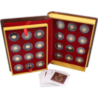 Republik Palau-24x1 Dollar-2009-2012-AUstgl-Imperium Romanum-Etui RS