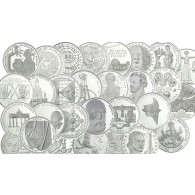 BRD 10 DM  1987  bis  2001   stgl. 750 Jahre Berlin bis Bundesverfassungsgericht (37 Münzen)