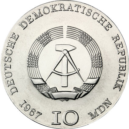 DDR 10 Mark - Probe 1967 Kollwitz