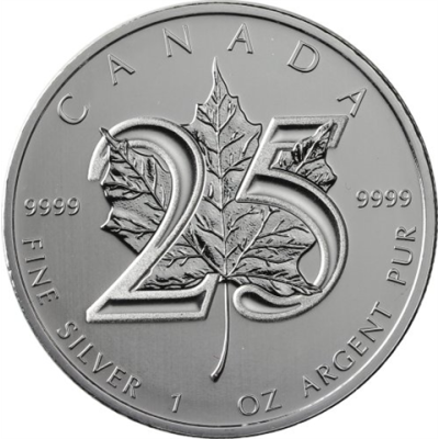Kanada 5 Dollars 2013 bfr. 25 Jahre Maple Leaf I