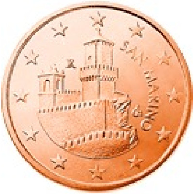 San Marino 5 Cent 2008 bfr. Festungsturm La Guaita