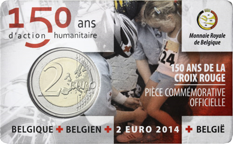 Belgien-2-Euro-2014-stgl-150-Jahre-Rotes-Kreuz