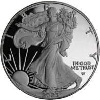 USA-1 Dollar-2023-AGpp-Silver Eagle neues Designe-RS