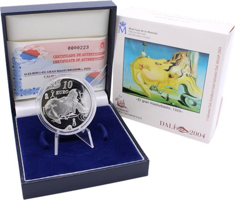 Spanien-50 Euro+3x10 Euro-2004-AGpp-Dali-Etuis