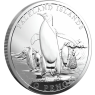 Falklandinseln-5Falkland-Pfund-2025-Silbermünze-1oz-Königspinguin-RS