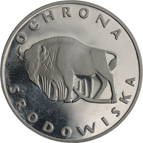 Polen-100 Zlotych-1977-AGpp-Wisent-RS