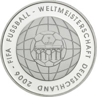 BRD 10 Euro Silber Gedenkmuenze  2006  Fußball WM 2006 - 4. Ausgabe 