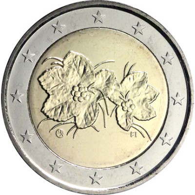 Finnland 2 Euro 2009 bfr. Moltebeere Kursmuenze