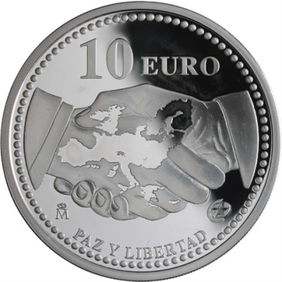 Spanien-10 Euro-2005-AGpp-Libertad Frieden-RS