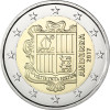 2 Euro Münze aus Andorra 2017 Staatswappen