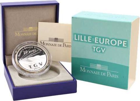 Frankreich-10Euro-2010-AGpp-LilleEuropeTGV-VS