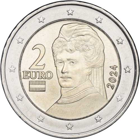 Österreich-2Euro-2024-bfr-Kursmünze-RS