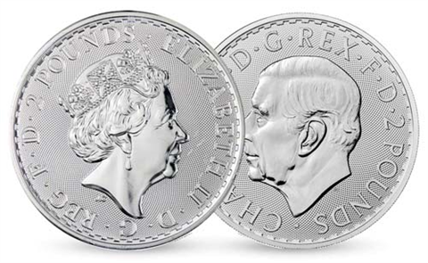 Grossbritannien-2x1Unze-Silber-Britannia-2023-Charles-Elisabeth