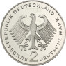 Sammlermuenzen Willy Brandt 2 Mark 1997 