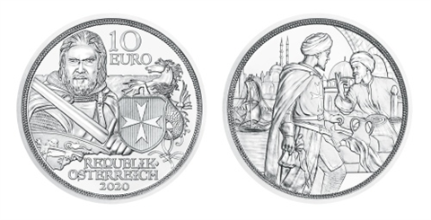 Österreich 10 Euro 2020 Standhaftigkeit hgh Silber Folder III