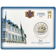 Luxemburg-2Euro-2022-Stgl-Luxemburgische-Flagge-Coincard-RS