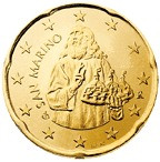 San Marino 20 Cent 2008 bfr. Heiliger Marinus