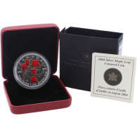 Kanada-5Dollar-2004-AGpp-Farbe-Maple Leaf-Etui