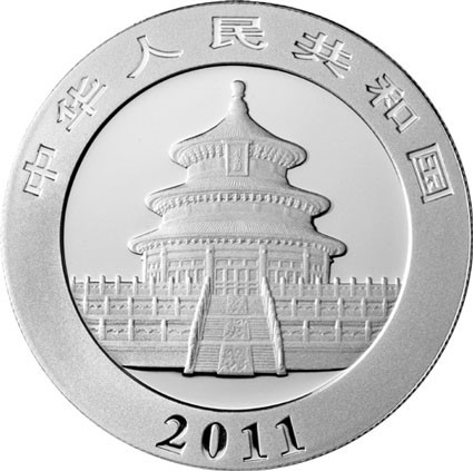 China 10 Yuan Silber 2011 Panda 1 Unze Silber kaufen 