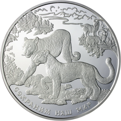 Russland-100Rubel-2011-1KgSilber-Leopard-RS