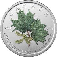 Kanada 5 Dollar 2002 stgl. Maple Leaf an Farbe-I