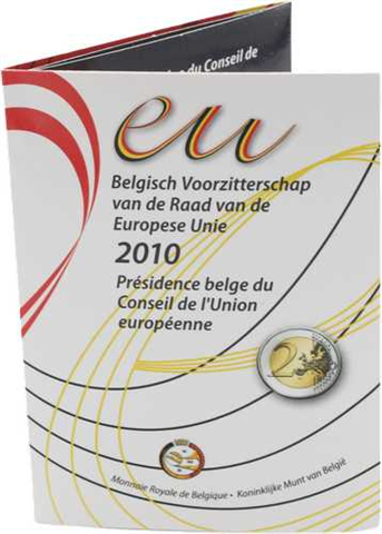 Belgien-2Euro-2010-stgl-EU-Ratspräsidentschaft-Folder