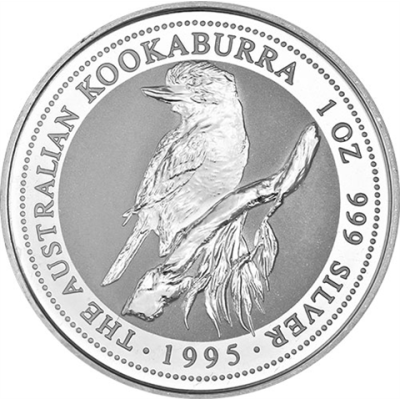 Australien-1-Unze-Silber-1995---1-Dollar-Kookaburra-RS