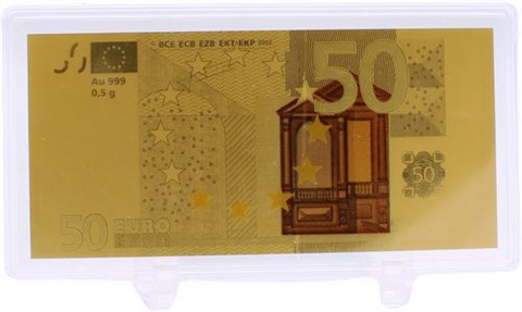 goldtafeln-7x0,5gramm-AUpp-DieEuroBanknoten-Album 
