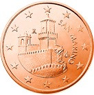 San Marino 5 Cent 2008 bfr. Festungsturm La Guaita