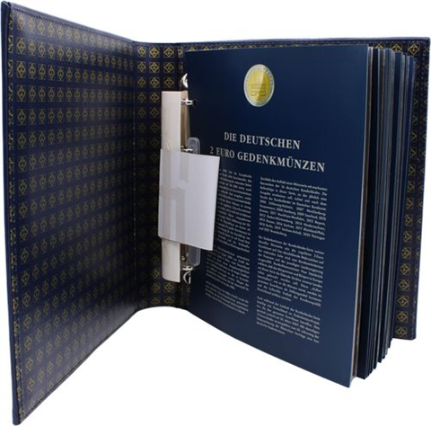Leuchtturm-306531-Deutsche 2 Euro Gedenkmünzen Album-RS