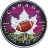 Kanada-5 Dollar-2016-AGstgl-Football-Farbe-RS