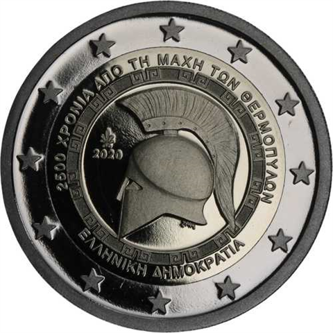 Griechenland-2 Euro-2020-PP-Thermopylae-Etui