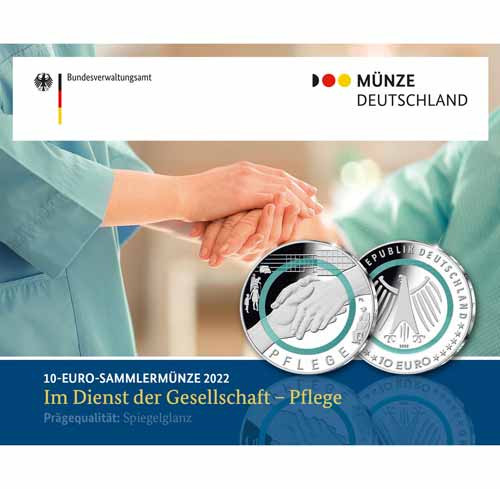 Münze Deutschland 10-Euro-Pflege PP
