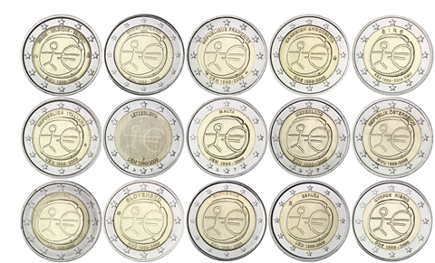15 x 2 Euro WWU