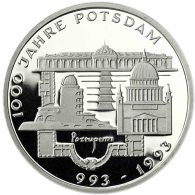Deutschland 10 DM Silber 1993 PP 1000 Jahre Potzdam I