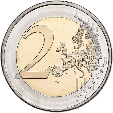 Deutschland 2 Euro Kursmuenzen  Motiv Bundesadler geprägt 2019 iMünzprägestätte München 