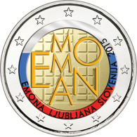 Slowenien 2 Euro 2015 bfr.  2000 Jahre Römische Siedlung Emona Ljubljana in Farbe
