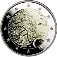 Finnland-2Euro-2010-PP-Finnische-Währung-im-Etui-RS