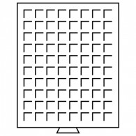 316663 -  Münzbox MB mit eckigen Einteilungen 