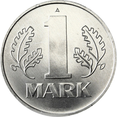 1 Mark Kursmuenze DDR Alu 