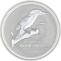 Australien-1-Unze-Silber-2003---1-Dollar-Kookaburra-RS