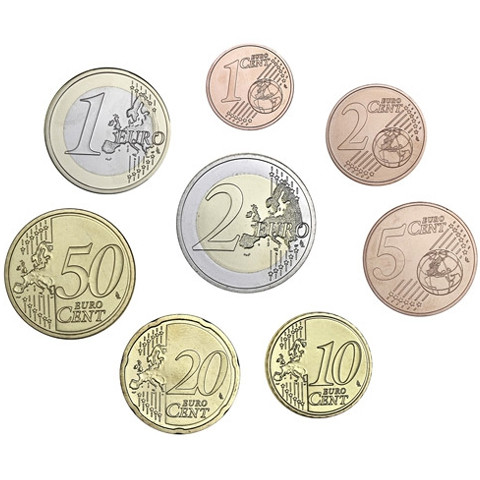 Italien 3,88 Euro-Kurssatz 2020 Stempelglanz im Folder 1 Cent bis 2 Euro (= 8 Münzen)