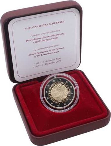 Slowakei-2 Euro-2016-PP-EU-Beitritt-Etui