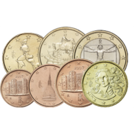 Itlaien-1,88Euro-2007-Kleinmünzen-1Cent-1Euro-RS