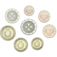 Malta 2019 Kursmünzen 1 Cent bis 2 Euro 2019 lose mit Mzz. 'F'