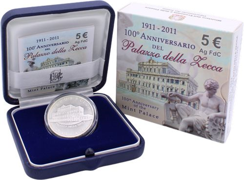 Italien-5 Euro-2011-AGstgl-Plazzo della Lecca-RS