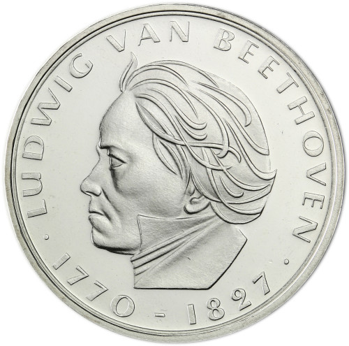 Deutschland 5 DM Silber 1970 bfr. Ludwig van Beethoven