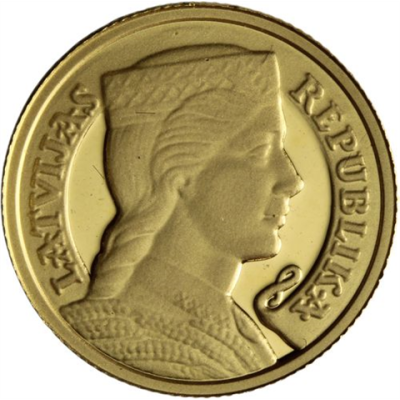 Lettland-5Latti-2003-AUpp-Trachtenmädchen-RS